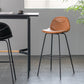 Scandinavian Style Metal Barstool Faux Leather Counter Stool with 4 Legs Clearhalo 'Bar Furniture' 'Bar Stools' 'bar_stools' 'furn' 'furn_bar_stools' 'Furniture' 'Kitchen & Dining Furniture' 5847374