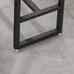 Scandinavian Metal Barstool Fabric Upholstered Counter Stool in Matte Finish Indoor