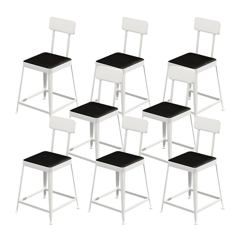 Glam metalen ontlasting keuken 4 poten tegenstoel in matte afwerking