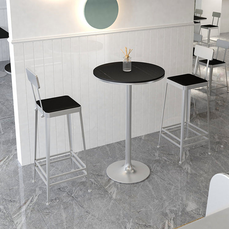 Glam metalen ontlasting keuken 4 poten tegenstoel in matte afwerking