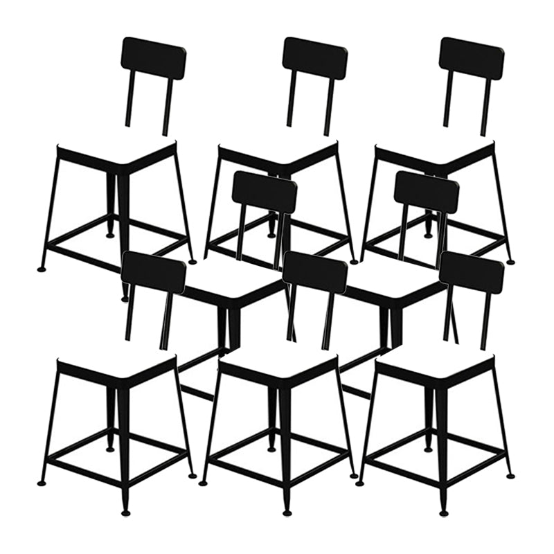 Cuisine de tabouret en métal glamour 4 jambes tabouret de comptoir en finition mate