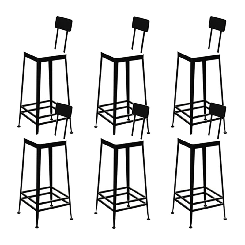 Glam metalen ontlasting keuken 4 poten tegenstoel in matte afwerking