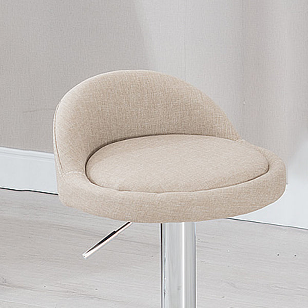 Skandinavischer Metallhocker Rundsitz gepolsterte Thekeschatzhocker