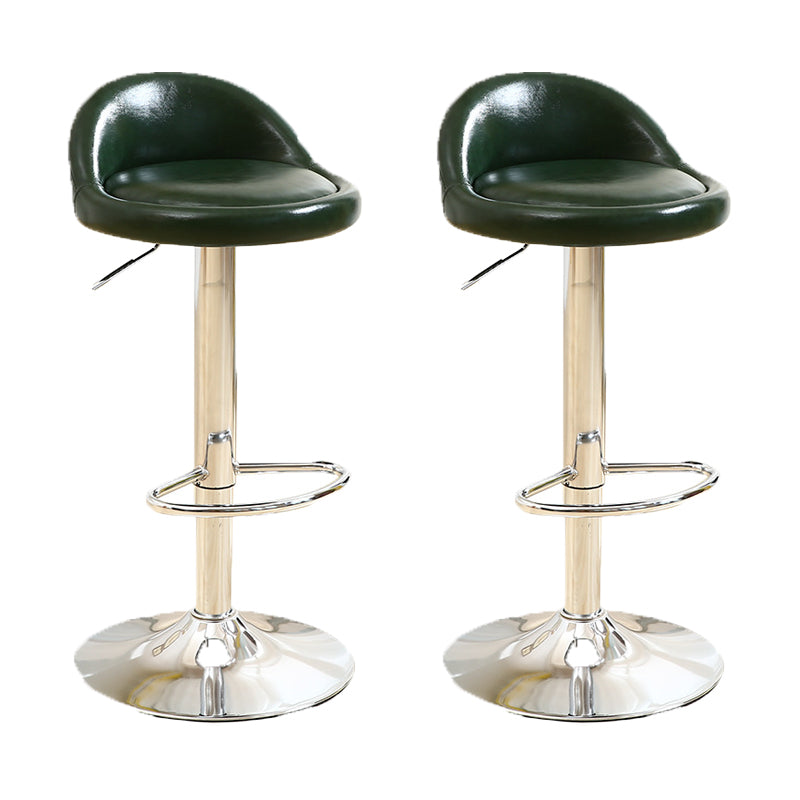 Skandinavischer Metallhocker Rundsitz gepolsterte Thekeschatzhocker