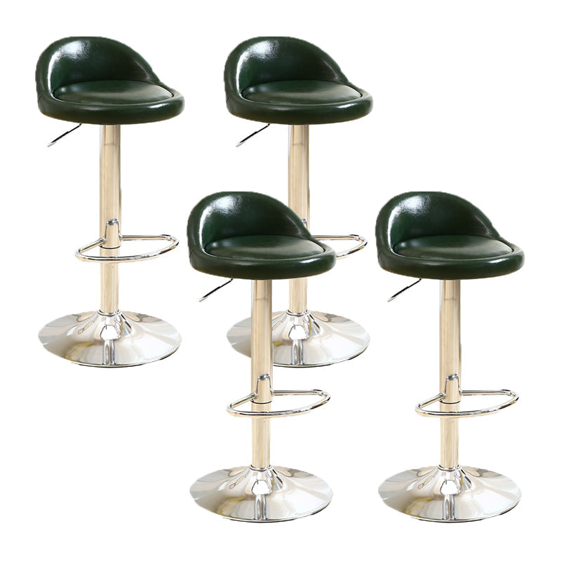 Skandinavischer Metallhocker Rundsitz gepolsterte Thekeschatzhocker