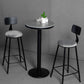 Industrial Metal Barstool Low Back Fabric Upholstered Counter Stool in Matte Finish Clearhalo 'Bar Furniture' 'Bar Stools' 'bar_stools' 'furn' 'furn_bar_stools' 'Furniture' 'Kitchen & Dining Furniture' 5847622