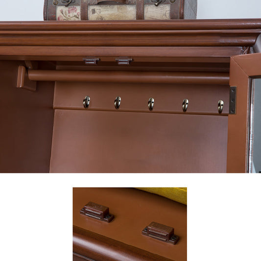 バーチワードローブキャビネット伝統的なヒンジ付きワードローブアーマーアワールホーム