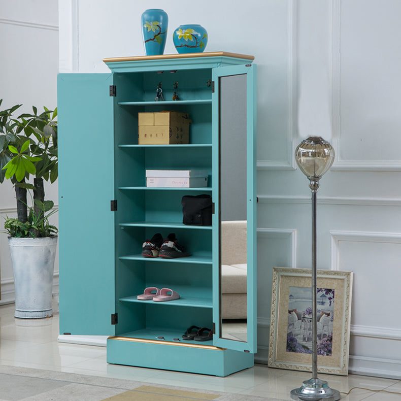 Berken garderobekast Traditionele scharnierende kledingkast voor thuis