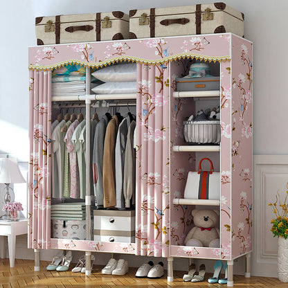 Armadio moderno per la casa in stile armadio in acciaio armadio del guardaroba con scaffali