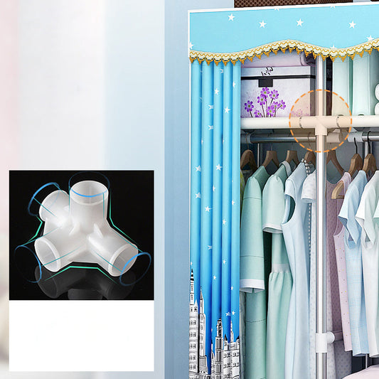 Armadio moderno per la casa in stile armadio in acciaio armadio del guardaroba con scaffali