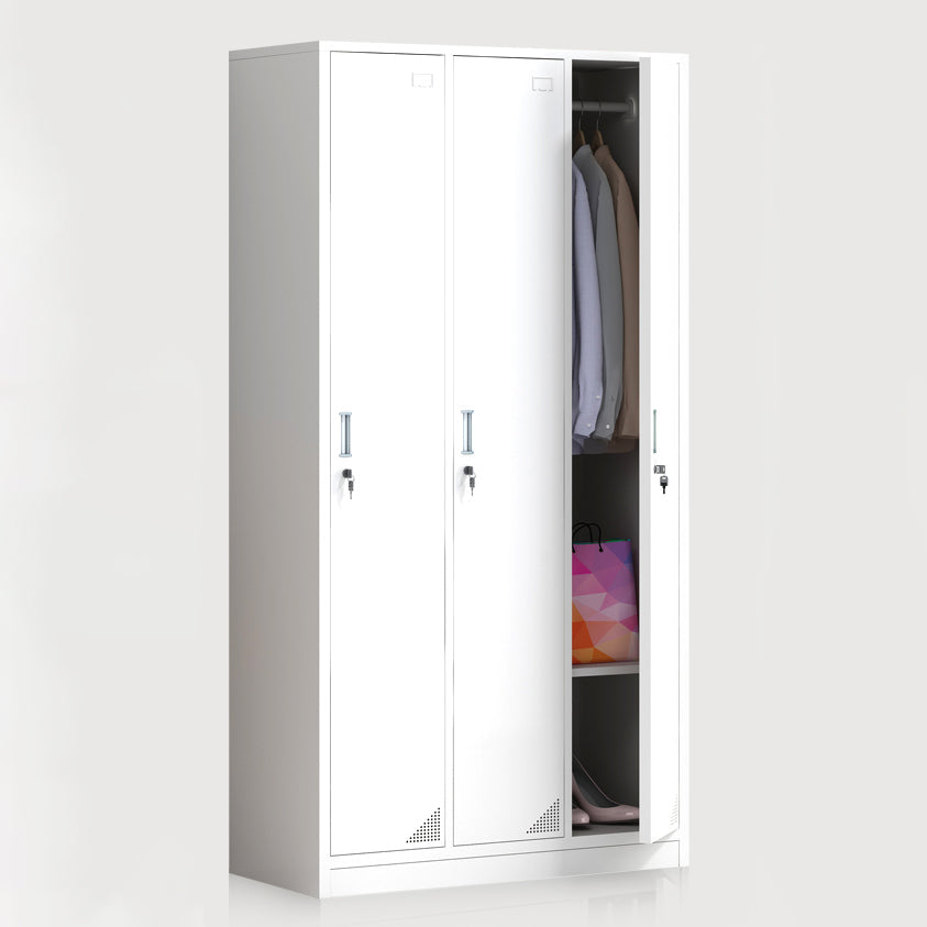 Steel Storage Cabinet with Hinged Door Contemporary Indoor Cabinet