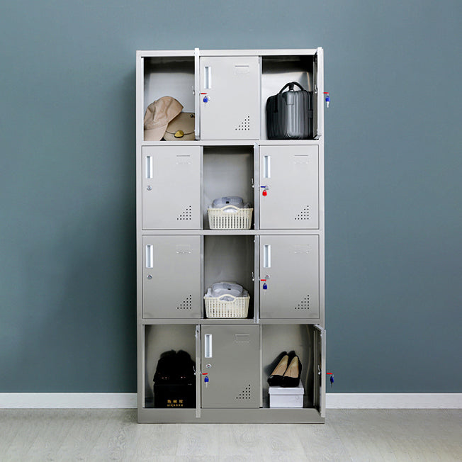 Metal Industrial Cabinet for Bathroom Steel Storage Cabinet with Hinged Door Clearhalo 'Armoires & Wardrobes' 'armoires_wardrobes' 'Bedroom Furniture' 'furn' 'furn_armoires_wardrobes' 'Furniture' 5847725