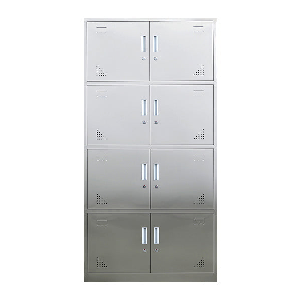 Metal Industrial Cabinet for Bathroom Steel Storage Cabinet with Hinged Door Clearhalo 'Armoires & Wardrobes' 'armoires_wardrobes' 'Bedroom Furniture' 'furn' 'furn_armoires_wardrobes' 'Furniture' 5847736