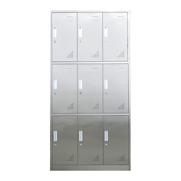 Metal Industrial Cabinet for Bathroom Steel Storage Cabinet with Hinged Door Clearhalo 'Armoires & Wardrobes' 'armoires_wardrobes' 'Bedroom Furniture' 'furn' 'furn_armoires_wardrobes' 'Furniture' 5847737