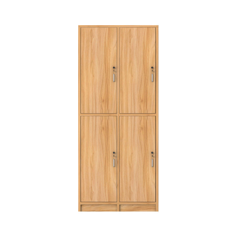 Light Wood Finish Contemporary Storage Cabinet Engineered Wood Indoor Cabinet 31"L x 16"W x 75"H 4 Clearhalo 'Armoires & Wardrobes' 'armoires_wardrobes' 'Bedroom Furniture' 'furn' 'furn_armoires_wardrobes' 'Furniture' 5847750