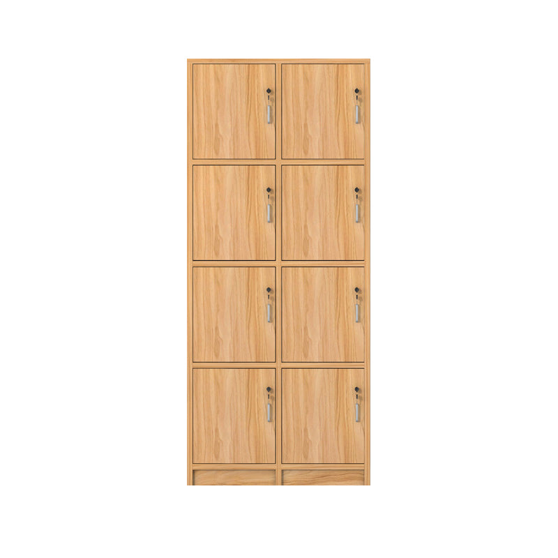 Light Wood Finish Contemporary Storage Cabinet Engineered Wood Indoor Cabinet 31"L x 16"W x 75"H 8 Clearhalo 'Armoires & Wardrobes' 'armoires_wardrobes' 'Bedroom Furniture' 'furn' 'furn_armoires_wardrobes' 'Furniture' 5847755