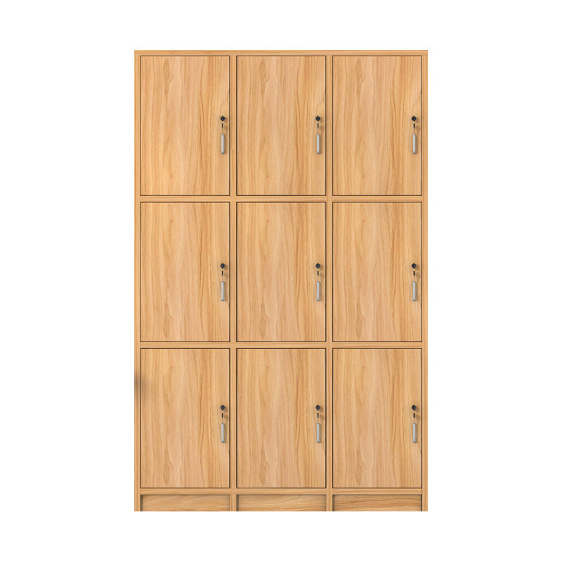 Light Wood Finish Contemporary Storage Cabinet Engineered Wood Indoor Cabinet 47"L x 16"W x 75"H 9 Clearhalo 'Armoires & Wardrobes' 'armoires_wardrobes' 'Bedroom Furniture' 'furn' 'furn_armoires_wardrobes' 'Furniture' 5847759