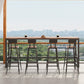 Set tavolo da bar in stile moderno Tavolo da bar rettangolare da 1/2/5 pezzi con sgabelli alti