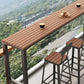 Set tavolo da bar in stile moderno Tavolo da bar rettangolare da 1/2/5 pezzi con sgabelli alti