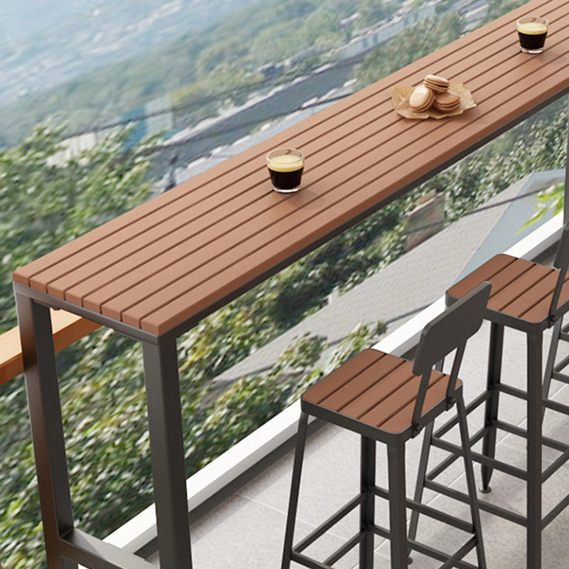 Set tavolo da bar in stile moderno Tavolo da bar rettangolare da 1/2/5 pezzi con sgabelli alti
