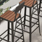 Set tavolo da bar in stile moderno Tavolo da bar rettangolare da 1/2/5 pezzi con sgabelli alti