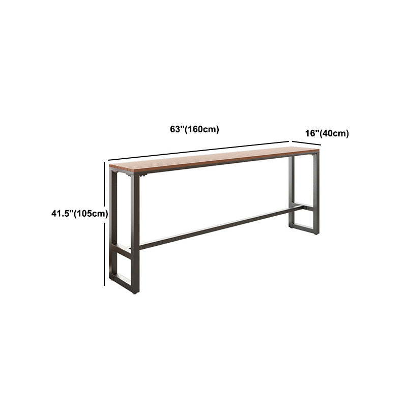 Set tavolo da bar in stile moderno Tavolo da bar rettangolare da 1/2/5 pezzi con sgabelli alti