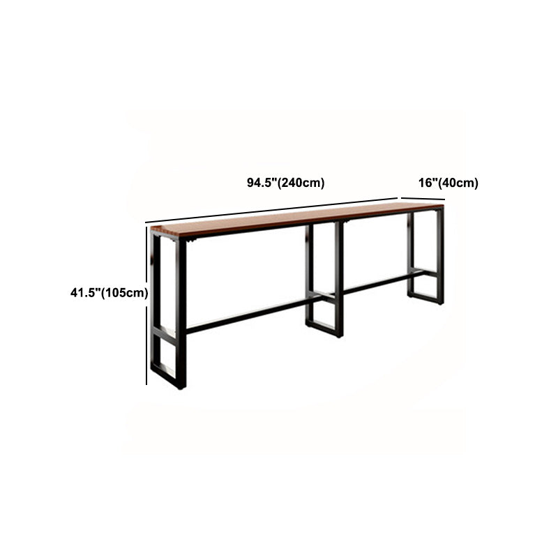 Set tavolo da bar in stile moderno Tavolo da bar rettangolare da 1/2/5 pezzi con sgabelli alti