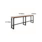 Set tavolo da bar in stile moderno Tavolo da bar rettangolare da 1/2/5 pezzi con sgabelli alti