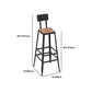 Set tavolo da bar in stile moderno Tavolo da bar rettangolare da 1/2/5 pezzi con sgabelli alti