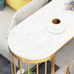 Glam 1/3 Pieces Bar Table Set Stone Counter Table with High Stools for Cafe Clearhalo 'Bar Furniture' 'furn' 'furn_home_bar_bar_sets' 'Furniture' 'Home Bars & Bar Sets' 'home_bar_bar_sets' 'Kitchen & Dining Furniture' 5847979