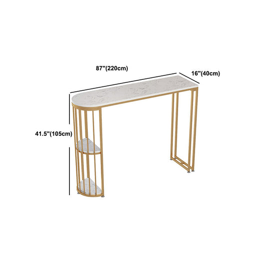 Glam 1/3 Pieces Bar Table Set Stone Counter Table with High Stools for Cafe Clearhalo 'Bar Furniture' 'furn' 'furn_home_bar_bar_sets' 'Furniture' 'Home Bars & Bar Sets' 'home_bar_bar_sets' 'Kitchen & Dining Furniture' 5847991