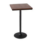 Industrial 1/2/3/4/5 Pieces Solid Wood Bar Table Set Fixed Counter Set for Home Use Black 22"L x 22"W Clearhalo 'Bar Furniture' 'furn' 'furn_home_bar_bar_sets' 'Furniture' 'Home Bars & Bar Sets' 'home_bar_bar_sets' 'Kitchen & Dining Furniture' 5847999