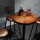 Industrial 1/2/3/4/5 Pieces Solid Wood Bar Table Set Fixed Counter Set for Home Use Clearhalo 'Bar Furniture' 'furn' 'furn_home_bar_bar_sets' 'Furniture' 'Home Bars & Bar Sets' 'home_bar_bar_sets' 'Kitchen & Dining Furniture' 5848000