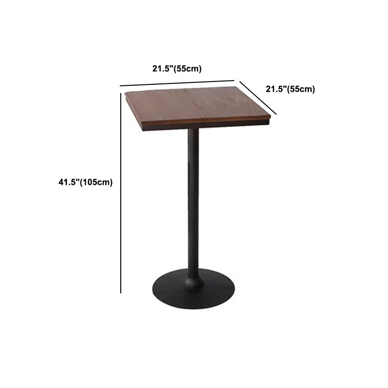 Industrial 1/2/3/4/5 Pieces Solid Wood Bar Table Set Fixed Counter Set for Home Use Clearhalo 'Bar Furniture' 'furn' 'furn_home_bar_bar_sets' 'Furniture' 'Home Bars & Bar Sets' 'home_bar_bar_sets' 'Kitchen & Dining Furniture' 5848004