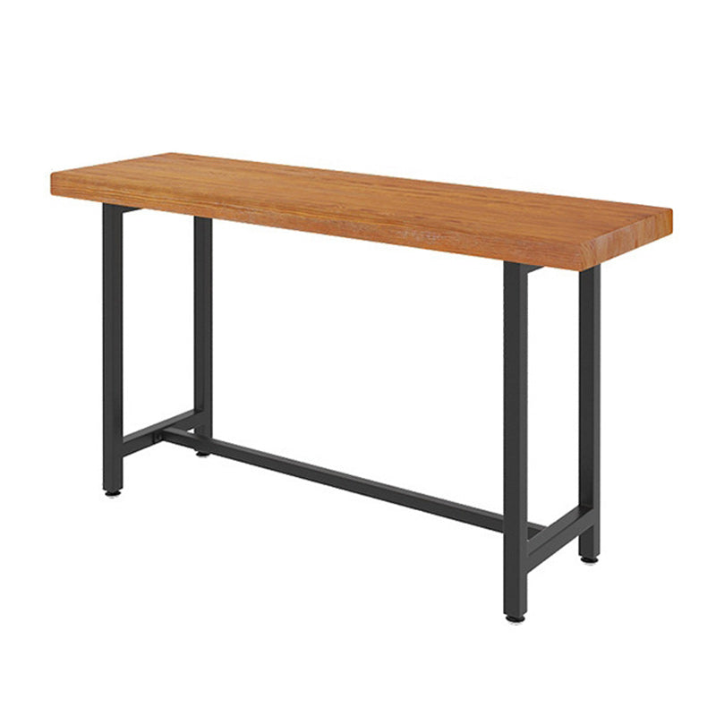 Industrial Style 1/2/7 Pieces Bar Table Set Rectangle Bar Table with High Stools Clearhalo 'Bar Furniture' 'furn' 'furn_home_bar_bar_sets' 'Furniture' 'Home Bars & Bar Sets' 'home_bar_bar_sets' 'Kitchen & Dining Furniture' 5848010