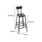 Industrial Style 1/2/7 Pieces Bar Table Set Rectangle Bar Table with High Stools Clearhalo 'Bar Furniture' 'furn' 'furn_home_bar_bar_sets' 'Furniture' 'Home Bars & Bar Sets' 'home_bar_bar_sets' 'Kitchen & Dining Furniture' 5848025