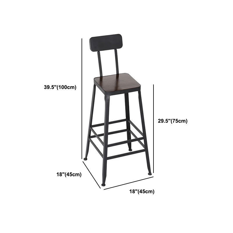 Industrial Style 1/2/7 Pieces Bar Table Set Rectangle Bar Table with High Stools Clearhalo 'Bar Furniture' 'furn' 'furn_home_bar_bar_sets' 'Furniture' 'Home Bars & Bar Sets' 'home_bar_bar_sets' 'Kitchen & Dining Furniture' 5848025