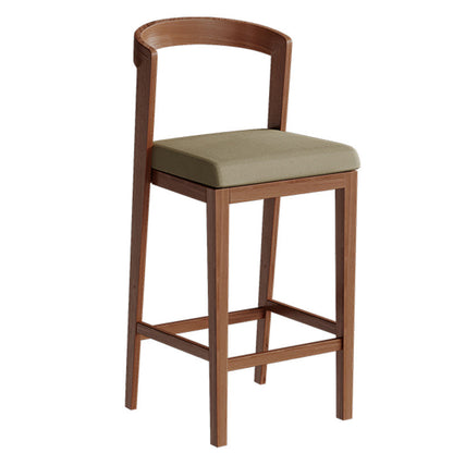 Modern 1/3/5 Pieces Bar Table Set Rubber Wood Counter Table for Living Room Brown 30"H Stool (Single) Clearhalo 'Bar Furniture' 'furn' 'furn_home_bar_bar_sets' 'Furniture' 'Home Bars & Bar Sets' 'home_bar_bar_sets' 'Kitchen & Dining Furniture' 5848027
