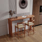 Modern 1/3/5 Pieces Bar Table Set Rubber Wood Counter Table for Living Room Clearhalo 'Bar Furniture' 'furn' 'furn_home_bar_bar_sets' 'Furniture' 'Home Bars & Bar Sets' 'home_bar_bar_sets' 'Kitchen & Dining Furniture' 5848031