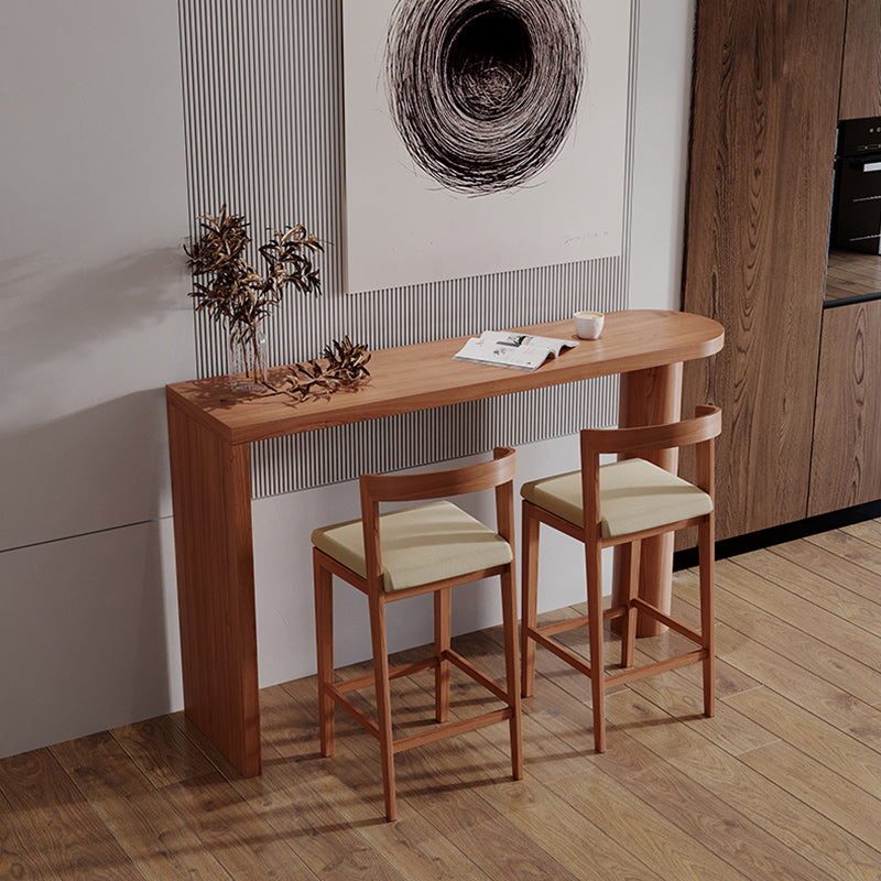 Modern 1/3/5 Pieces Bar Table Set Rubber Wood Counter Table for Living Room Clearhalo 'Bar Furniture' 'furn' 'furn_home_bar_bar_sets' 'Furniture' 'Home Bars & Bar Sets' 'home_bar_bar_sets' 'Kitchen & Dining Furniture' 5848031