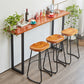 Modern Solid Wood Counter Set 1/2/4 Pieces Rectangle Bar Table Set in Natural Clearhalo 'Bar Furniture' 'furn' 'furn_home_bar_bar_sets' 'Furniture' 'Home Bars & Bar Sets' 'home_bar_bar_sets' 'Kitchen & Dining Furniture' 5848040