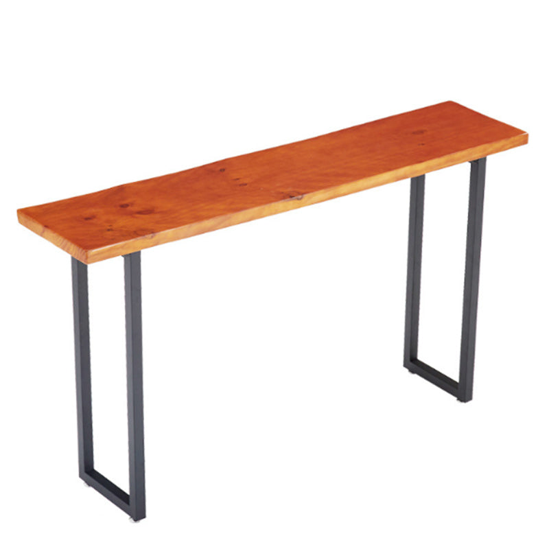Modern Solid Wood Counter Set 1/2/4 Pieces Rectangle Bar Table Set in Natural Wood 118"L x 18"W Clearhalo 'Bar Furniture' 'furn' 'furn_home_bar_bar_sets' 'Furniture' 'Home Bars & Bar Sets' 'home_bar_bar_sets' 'Kitchen & Dining Furniture' 5848045