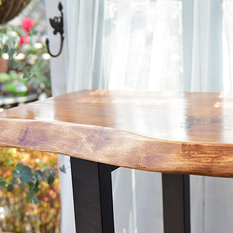 Modern Solid Wood Counter Set 1/2/4 Pieces Rectangle Bar Table Set in Natural Clearhalo 'Bar Furniture' 'furn' 'furn_home_bar_bar_sets' 'Furniture' 'Home Bars & Bar Sets' 'home_bar_bar_sets' 'Kitchen & Dining Furniture' 5848048
