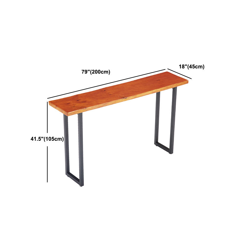 Modern Solid Wood Counter Set 1/2/4 Pieces Rectangle Bar Table Set in Natural Clearhalo 'Bar Furniture' 'furn' 'furn_home_bar_bar_sets' 'Furniture' 'Home Bars & Bar Sets' 'home_bar_bar_sets' 'Kitchen & Dining Furniture' 5848054