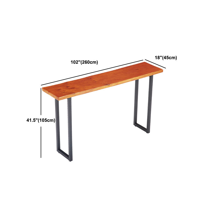 Modern Solid Wood Counter Set 1/2/4 Pieces Rectangle Bar Table Set in Natural Clearhalo 'Bar Furniture' 'furn' 'furn_home_bar_bar_sets' 'Furniture' 'Home Bars & Bar Sets' 'home_bar_bar_sets' 'Kitchen & Dining Furniture' 5848056