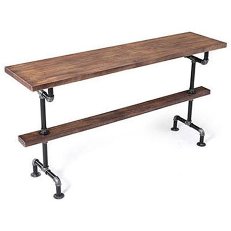 1/4 Pieces Luxurious Rectangular Pub Table Set Solid Wood Counter Table with Stools Clearhalo 'Bar Furniture' 'furn' 'furn_home_bar_bar_sets' 'Furniture' 'Home Bars & Bar Sets' 'home_bar_bar_sets' 'Kitchen & Dining Furniture' 5848061