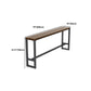 Industrial Style 1/2/3/5 Pieces Bar Table Set Rectangle Bar Table with High Wood Stools Clearhalo 'Bar Furniture' 'furn' 'furn_home_bar_bar_sets' 'Furniture' 'Home Bars & Bar Sets' 'home_bar_bar_sets' 'Kitchen & Dining Furniture' 5848109