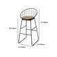 Industrial Style 1/2/3/5 Pieces Bar Table Set Rectangle Bar Table with High Wood Stools Clearhalo 'Bar Furniture' 'furn' 'furn_home_bar_bar_sets' 'Furniture' 'Home Bars & Bar Sets' 'home_bar_bar_sets' 'Kitchen & Dining Furniture' 5848111