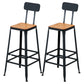 Ensemble de comptoir rectangulaire moderne d'intérieur, ensemble de Table et tabouret en bois massif 1/2/3 pièces
