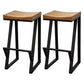 Ensemble de comptoir rectangulaire moderne d'intérieur, ensemble de Table et tabouret en bois massif 1/2/3 pièces